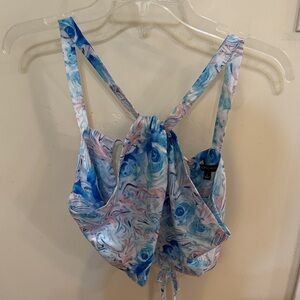 Swirl Patterned Strappy Top